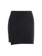 Y2K Split Knit Mini Skirt