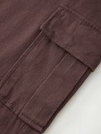Vintage Wash Brown Baggy Cargo Jeans