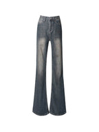 90s Faded Denim Flare Jeans