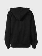 Rhinestone Letter Graphic Hoodie