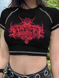 Skull Power Printed Crop Top