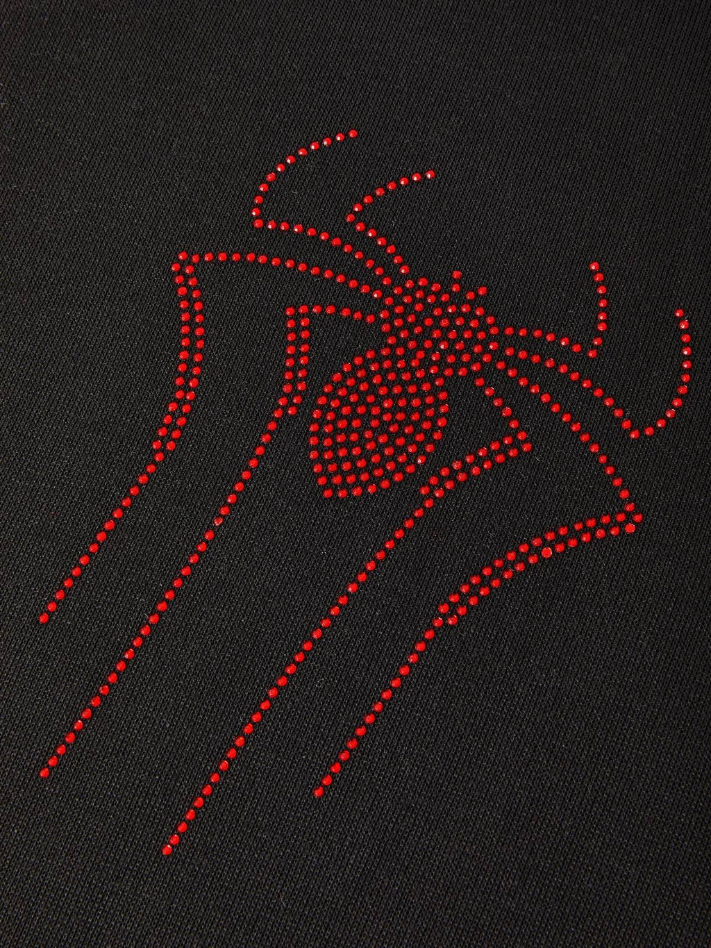Rhinestone Spider Zip Up Hoodie