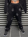 Rhinestone Cross Jogger Pants