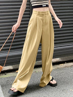 Apricot Baggy Pleats Tailored Pants