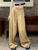 Apricot Baggy Pleats Tailored Pants