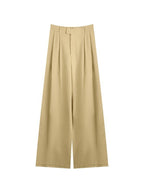 Apricot Baggy Pleats Tailored Pants