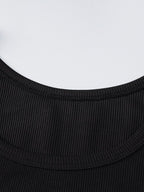 Skull Rhinestone Crop Tank Top
