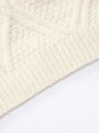 Cable Knit Cropped Sweater