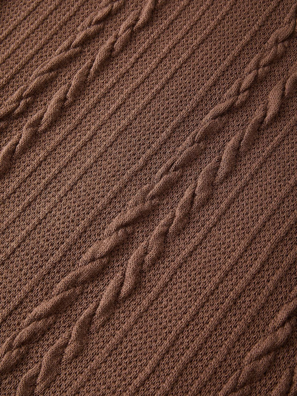Vintage V Neck Cable Knit Top