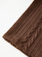 Vintage V Neck Cable Knit Top