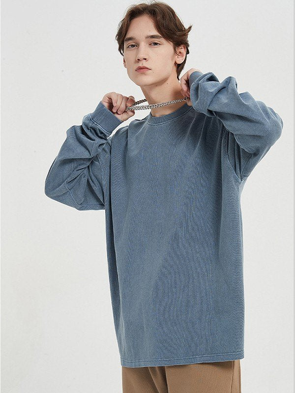 Unisex Vintage Wash Crew Neck Sweatshirt