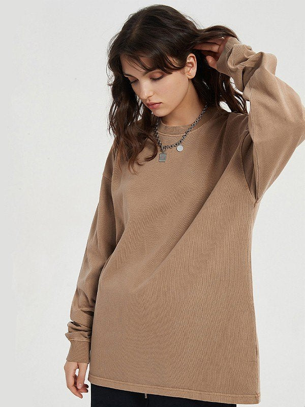 Unisex Vintage Wash Crew Neck Sweatshirt