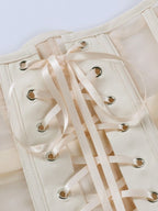 Mesh See Through Straps Corset Top