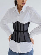 Mesh See Through Straps Corset Top