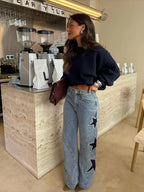 Casual Star Straight Jeans