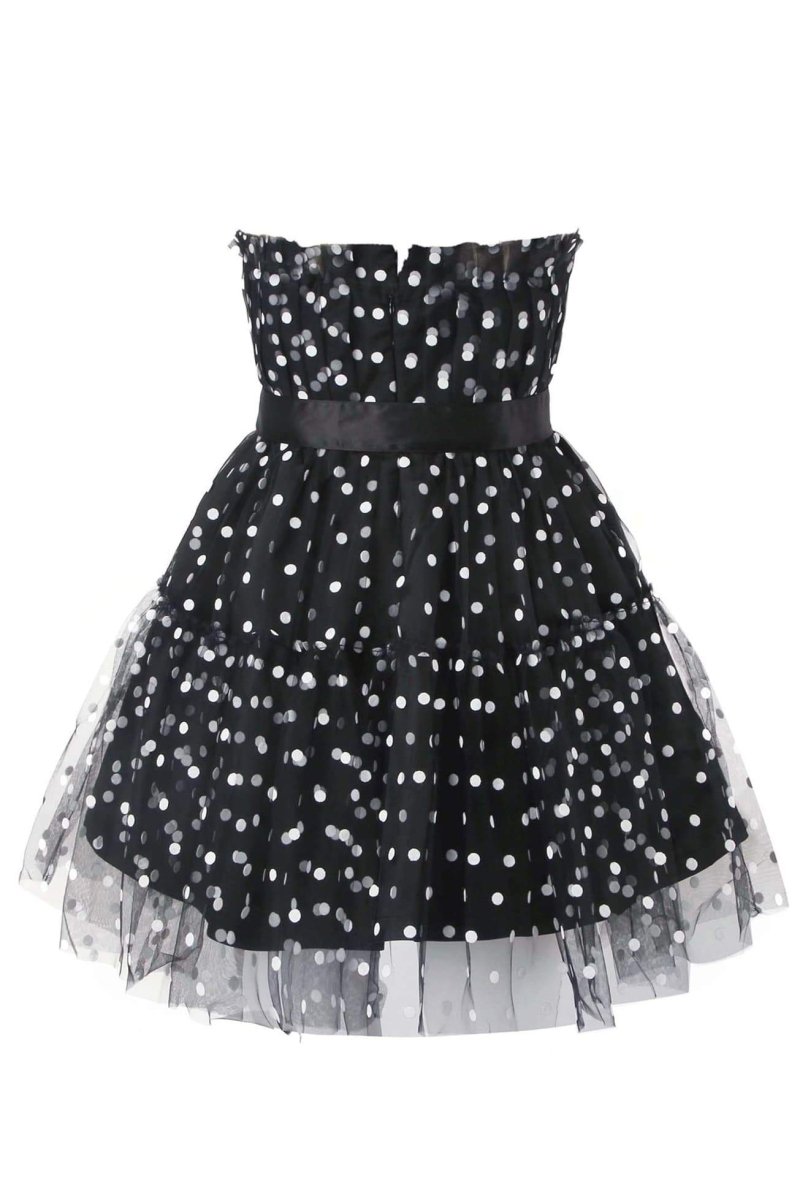 Katherine Statement Polka Dot Tulle Mini Dress Evening Wear Edit
