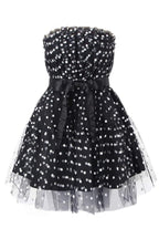 Katherine Statement Polka Dot Tulle Mini Dress Evening Wear Edit