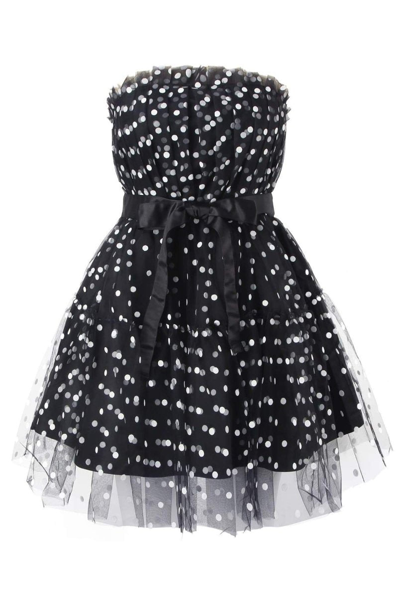 Katherine Statement Polka Dot Tulle Mini Dress Evening Wear Edit
