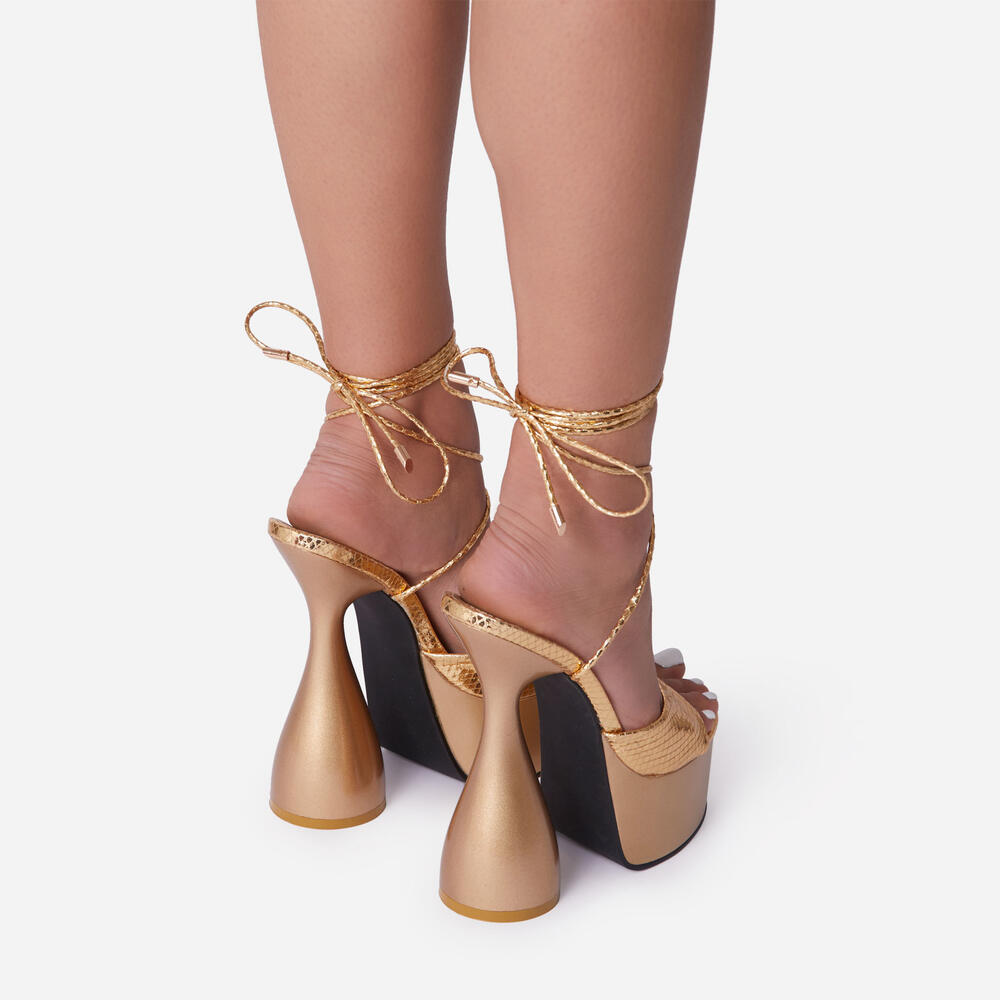 Gold Coming In Hot Heels