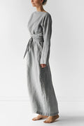 Julia Chic , Stylish Linen Maxi Dress Premium Wardrobe Essential