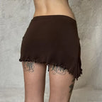 Irregular Drawstring Bandage Skirt