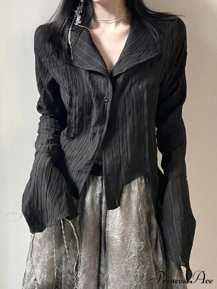 Minimalist Button-Up Blouse