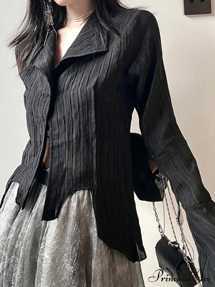 Minimalist Button-Up Blouse