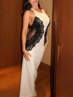 Isabelle Lace Backless Maxi Dress