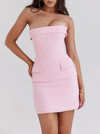 Isabelle Off Shoulder Backless Mini Dress