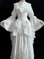 Ivory Frill Sleeve Blouse
