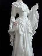 Ivory Frill Sleeve Blouse