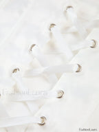 Ivory Glow Tied Crop Corset Top