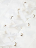 Ivory Glow Tied Crop Corset Top