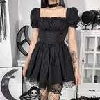 Ivory Lace Puff Small Dress