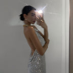 Girl Rules Diamond Mesh Mini Dress