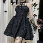 Jacquard Gathered Small Dress