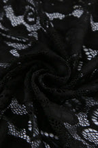 Floral Lace Long Sleeve Crew Neck Sheath Maxi Gown
