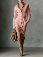 | Classic Button-Up Dress