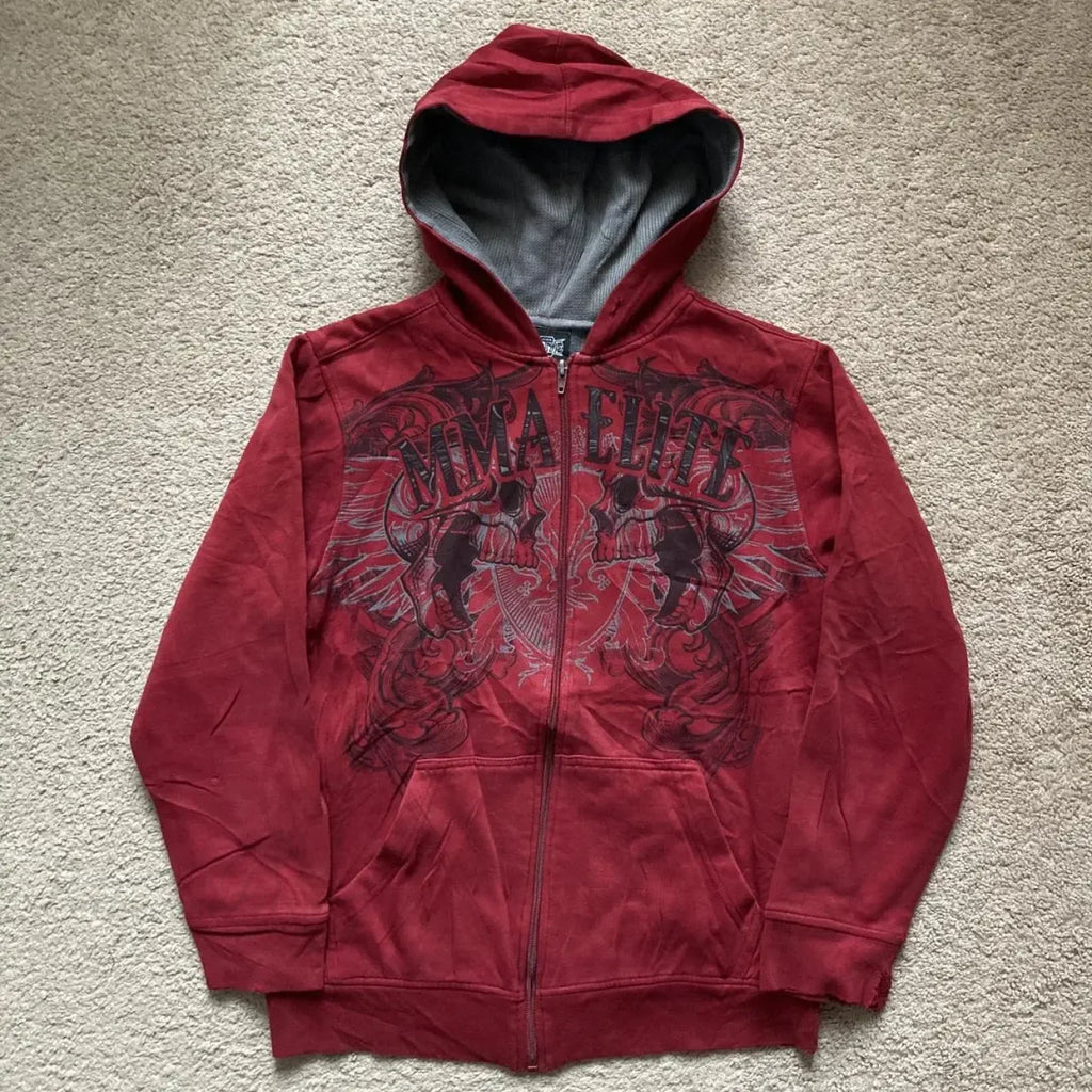 Joker Print Fleece Hoodie
