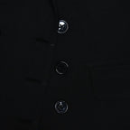 Sleeveless turnover collar button pleated maxi skirt set  | Festival Outfits Women