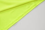 Solid cowl neck halter backless slit mini dress