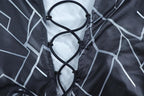Sleeveless contrast hollow out lace up self tie mini dress