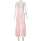 Textured solid zip-up spaghetti strap backless maxi dress