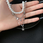 Layered star pendant choker necklace  | Festival Outfits Women