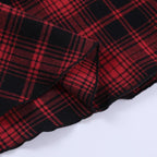 Zip-up halter contrast irregular plaid backless mini dress | victorian gothic dresses