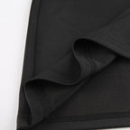 Sleeveless solid halter hollow out backless button mini dress