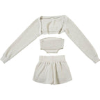 Long sleeve shrug short pant set  | Festival Outfits Women