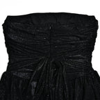 Ruched backless glitter mesh tube mini dress  | Festival Outfits Women