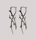 Hollow out silver solid earrings  | Festival Outfits Women
