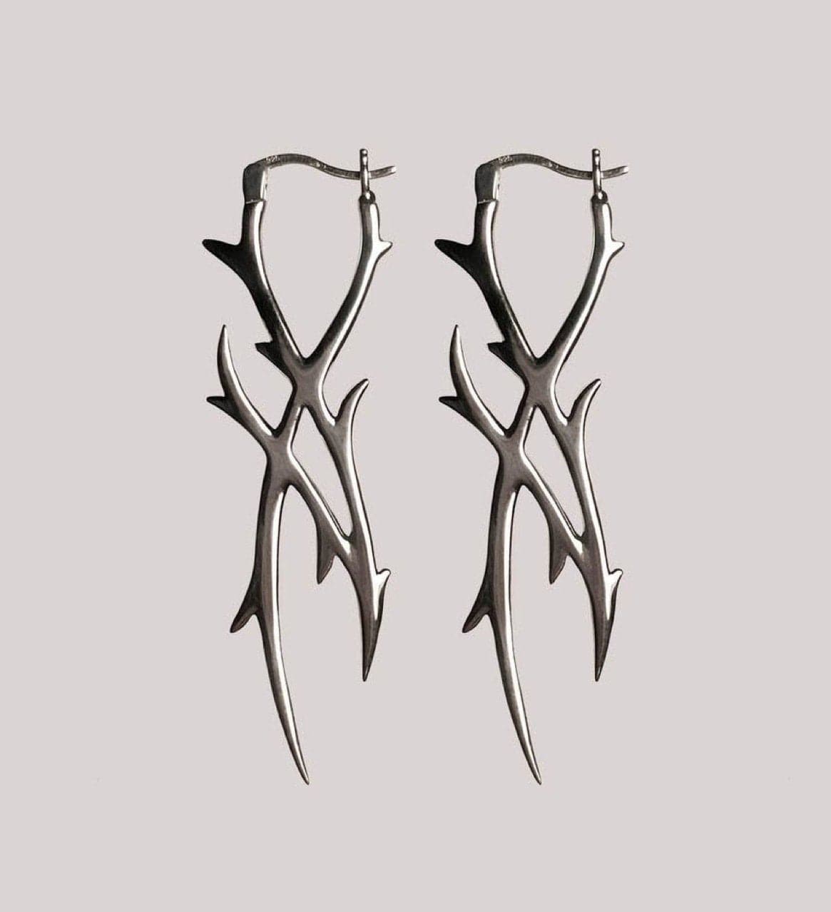 Hollow out silver solid earrings  | Festival Outfits Women